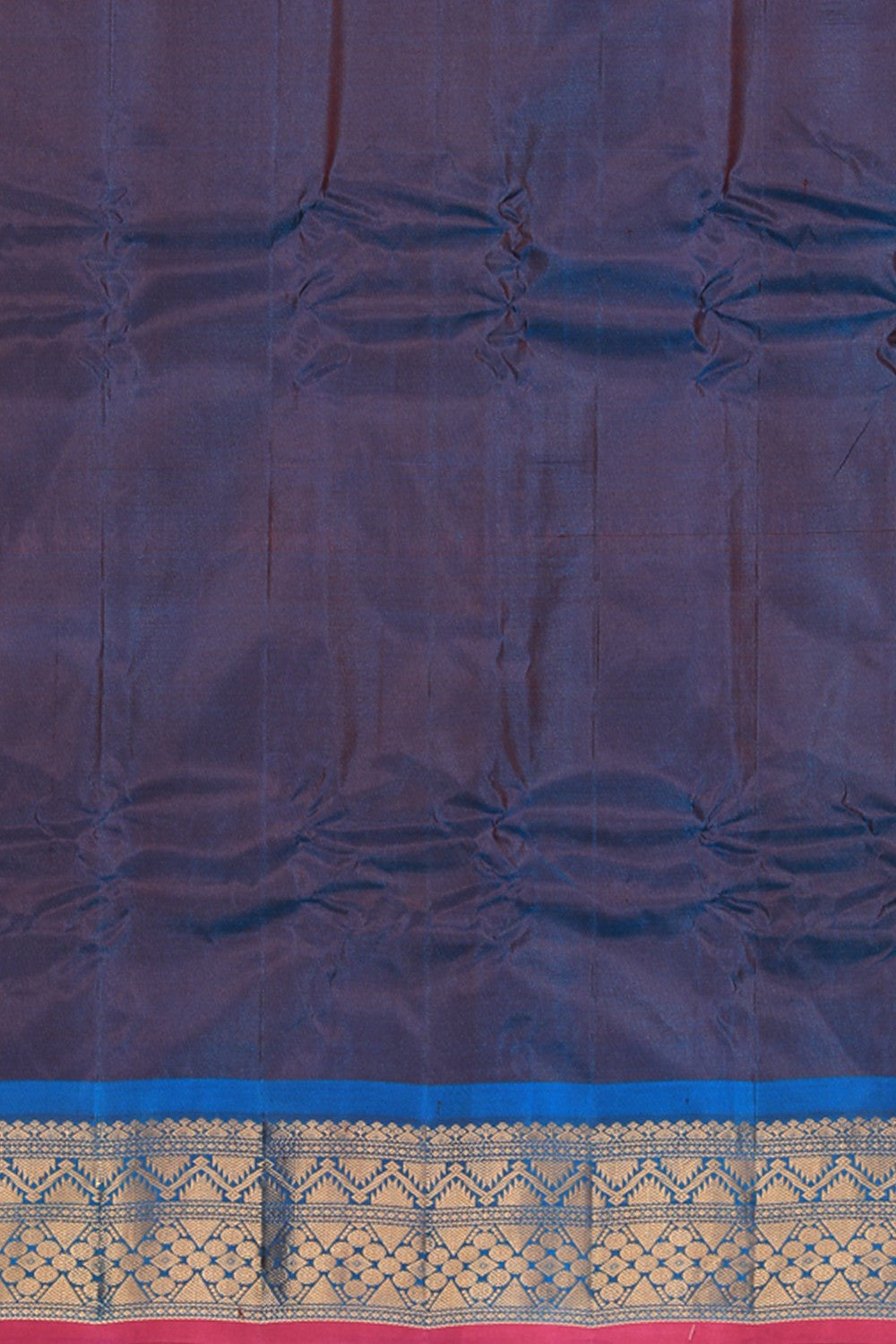 Image of Gadwal Cotton Silk Leaf Green Saree